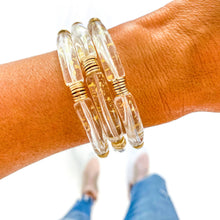 Load image into Gallery viewer, Hope Breast Cancer Awareness Acrylic Bamboo Heishi Bracelet
