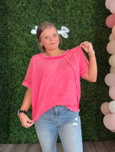 Load image into Gallery viewer, WASHED GAUZE RAGLAN SLEEVE SHIRT

