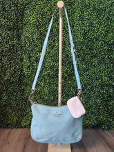 Load image into Gallery viewer, Kate Spade Teal Crossbody w White Coin Purse

