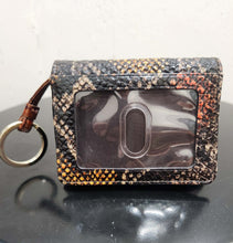 Load image into Gallery viewer, Brahmin Black Snakeprint Small Wallet
