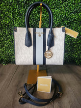 Load image into Gallery viewer, Michael Kors White/Blue Small Crossbody Purse
