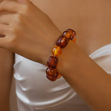 Load image into Gallery viewer, Color-Block Cube Circle Stretch Cord Bracelet | 40B5197
