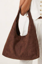 Load image into Gallery viewer, Jaz Faux Suede Hobo Tote Bag
