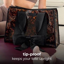 Load image into Gallery viewer, Case-Mate Tortoiseshell Bow Jelly Tote Bag
