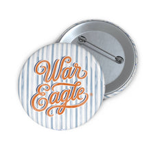 Load image into Gallery viewer, Auburn Striped "War Eagle" Game Day Button
