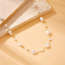 Load image into Gallery viewer, 18K STAINLESS STEEL TARNISH FREE PEARL NECKLACE
