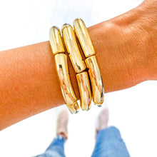 Load image into Gallery viewer, Hope Breast Cancer Awareness Acrylic Bamboo Heishi Bracelet
