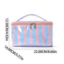 Load image into Gallery viewer, Color Block Stripe Cosmetic Bag
