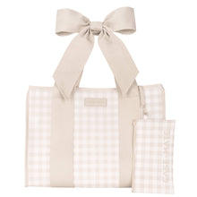Load image into Gallery viewer, Case-Mate Latte Gingham Bow Jelly Tote Bag
