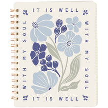 Load image into Gallery viewer, It Is Well With My Soul Spiral Notebook
