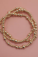Load image into Gallery viewer, MULTI LAYER GOLD BALL CHAIN BEADED BRACELET
