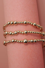 Load image into Gallery viewer, MULTI LAYER GOLD BALL CHAIN BEADED BRACELET
