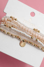 Load image into Gallery viewer, MULTILAYER BEADED CHAIN DISC CHARM BRACELET
