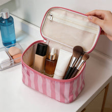 Load image into Gallery viewer, Color Block Stripe Cosmetic Bag
