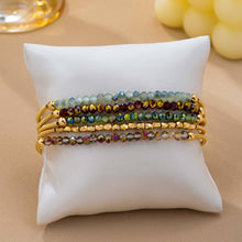 Load image into Gallery viewer, Boho Multi Coil Brass Guitar String Bracelet Set
