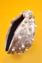 Load image into Gallery viewer, CHRISTMAS RHINESTONE PEARL BEAD HAIR BAND HEADBAND
