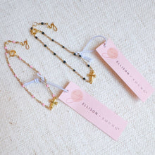 Load image into Gallery viewer, Dainty Color Dots Chain Cross Bracelet

