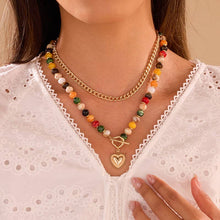 Load image into Gallery viewer, Multi Layer Pendant Resin Beaded Necklaces | 40NK9753
