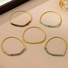 Load image into Gallery viewer, Boho Multi Coil Brass Guitar String Bracelet Set
