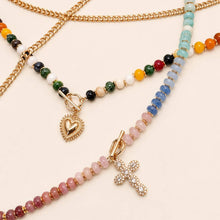 Load image into Gallery viewer, Multi Layer Pendant Resin Beaded Necklaces | 40NK9753
