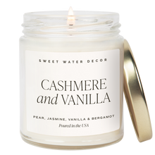 Load image into Gallery viewer, Cashmere and Vanilla 9 oz Soy Candle - Home Decor &amp; Gifts
