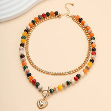 Load image into Gallery viewer, Multi Layer Pendant Resin Beaded Necklaces | 40NK9753
