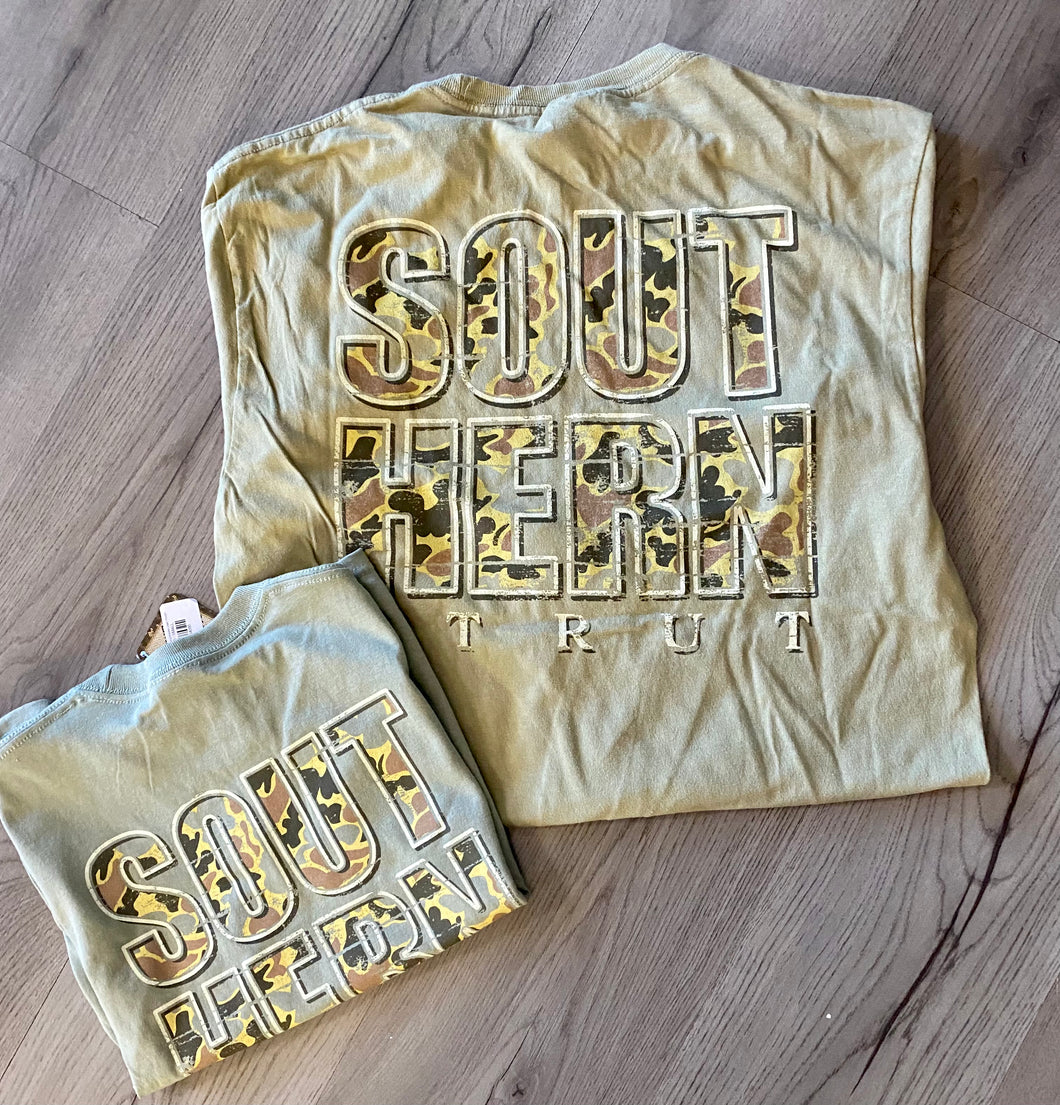 WALNUT TSHIRT W/SOUTHREN CAMO