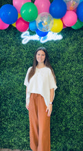 Load image into Gallery viewer, LINEN DRAWSTRING WAIST PANTS
