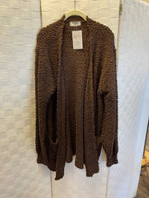 Load image into Gallery viewer, PUFF SLEEVE POPCORN CARDIGAN
